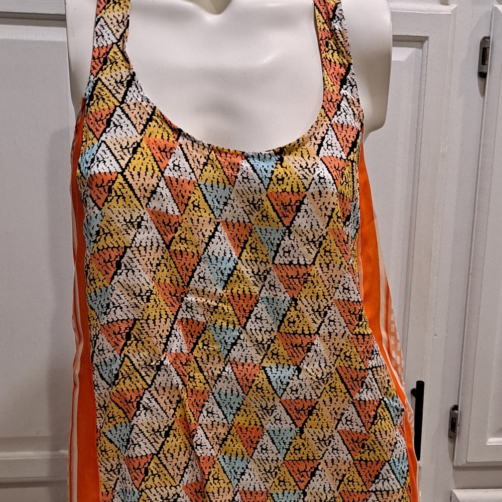 Ella Moss Multicolor Abstract Tank Top